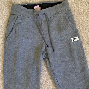 Grey Nike joggers